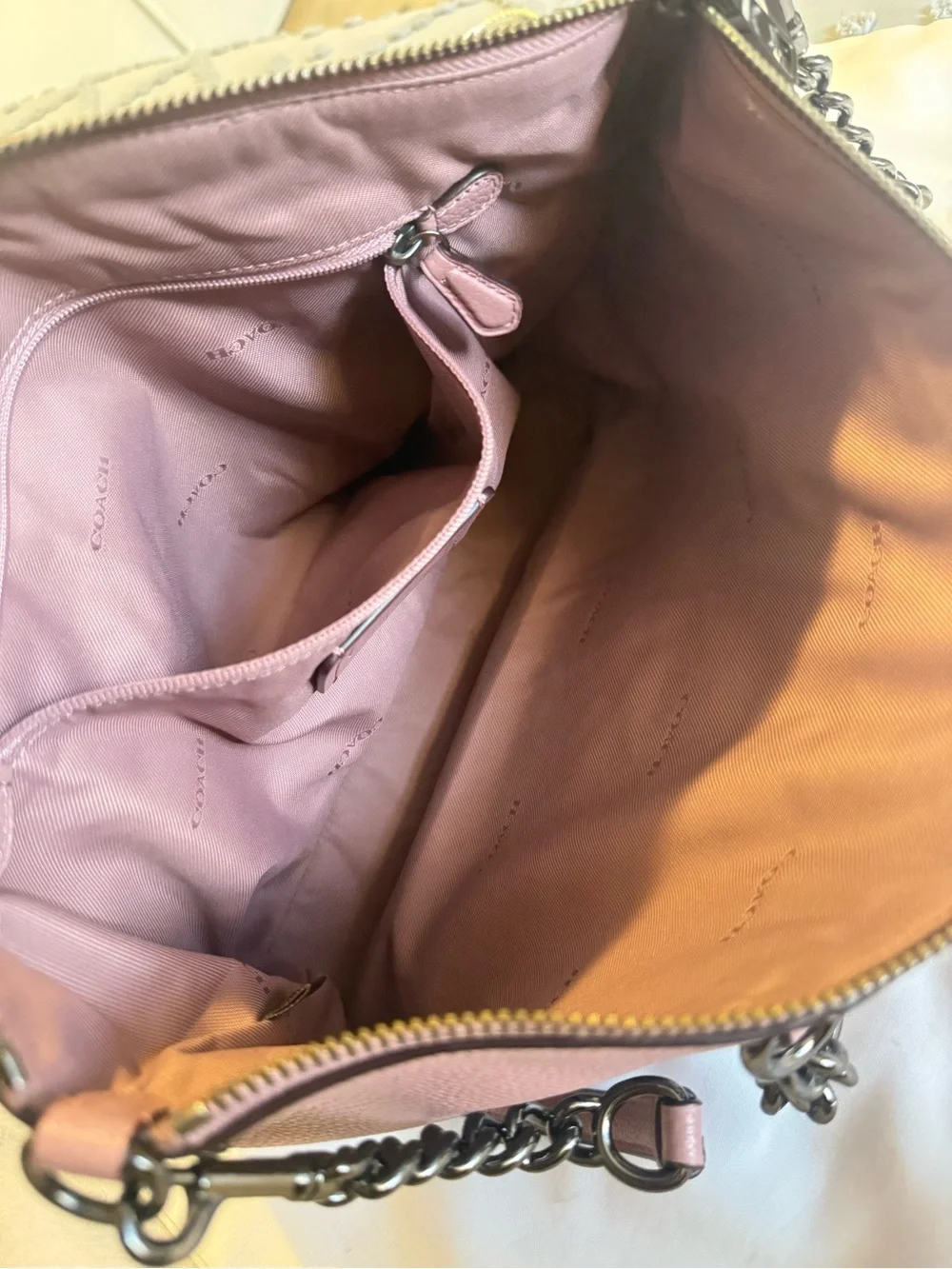 Coach Chain Prairie Satchel (Dusty Rose)